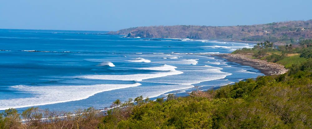 nosara beach and biological reserve view