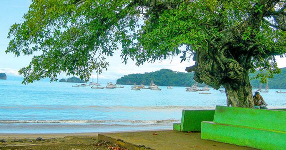 benches fronting coco beach