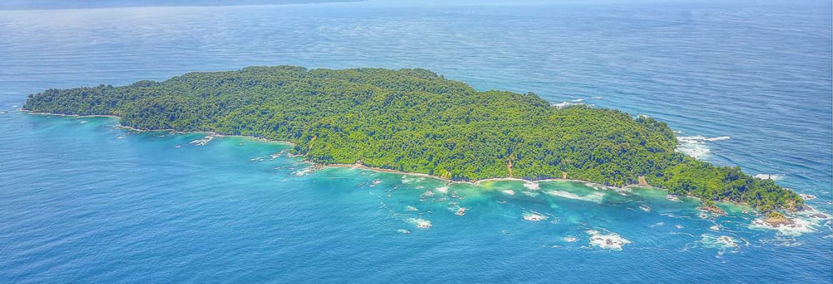 cano island aerial view