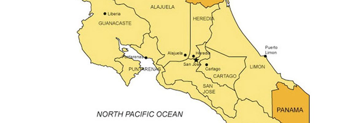 costa rica map