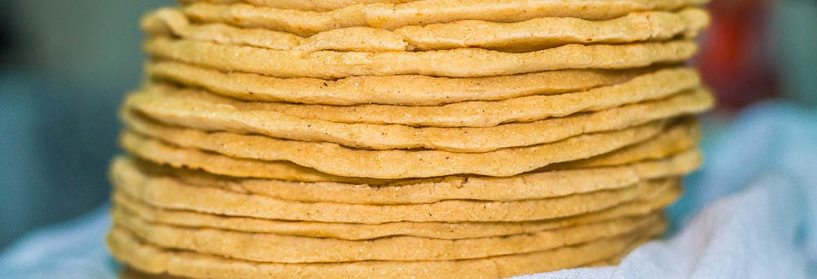corn tortillas stack