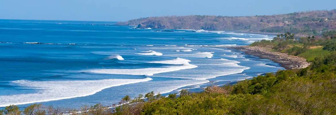 nosara beach and biological reserve view