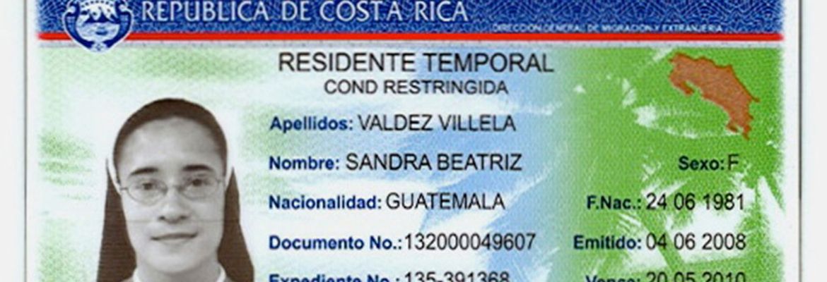 residency card example