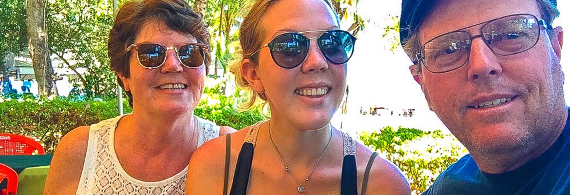 Stacey Aasted featured with her daughter and husband telling us how their vacation was.