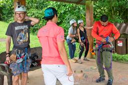 gearing up for los canones canopy tour