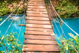 celeteste river hanging bridge