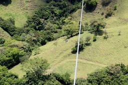 Me, flung across the valley on the extreme swing on April 17, 2013.