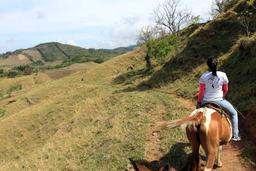 Our guide leads the way through the hills around the town of Cañitas on April 17, 2013.