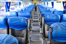 50 passenger coach seat row views