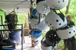 head gear for canopy tour