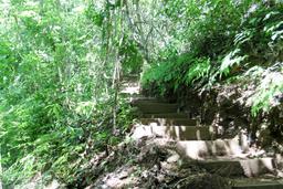 steps toward the montezuma waterfall