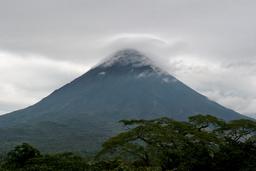 Arenal Volcano on an Overcast Afternoon on November 17, 2005.
