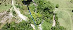 Me, hanging at the bottom of Central America's largest bungee jump on April 17, 2013. The bungee jump at Extremos drops guests 470 feet into the valley below.