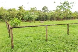sphere next to the hut foundation