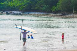 pollo coming out of the waters pan dulce beach osa peninsula