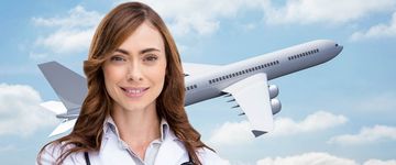 a-doctor-with-a-sky-and-plane-on-the-air-background