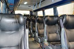 21 passenger volare coach seat row view from the steps