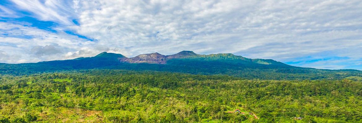 rincon de la vieja volcano aerial view from the western side