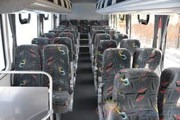 30 passenger hino senior coach seat row view from the driver s cabin