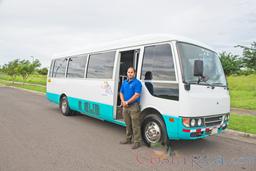 mitsubishi rosa full fledge mini bus with driver