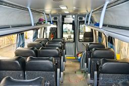 21 passenger volare coach seat row view from the back