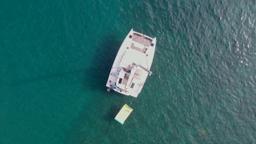 aerial view 41 foot luxury charter catamaran guanacaste