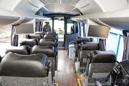 23 passenger volare coach inside seat view from the back row