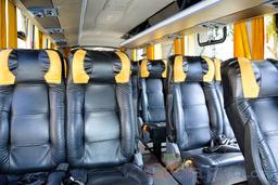 27 passenger hino senior coach seat rows view from the steps