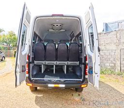 white mercedes benz sprinter van heredia back with back door open