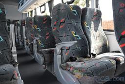 30 passenger hino senior coach seat row close up
