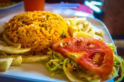 grande de orosi whitewater rafting rice with chicken